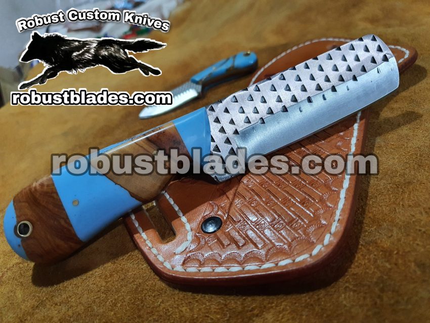 Custom Made Horse Rasp Steel Bull Cutter knives set...