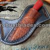 Custom Made Damascus Steel Praying cowboy knife...