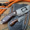 Custom Made Damascus Steel Bear Cowboy knife...