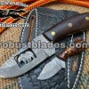 Custom Made Damascus Steel Bear Cowboy knife...