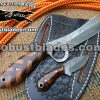 Custom Made Damascus Steel Bull Cutter knife...