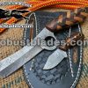 Custom Made Damascus Steel Bull Cutter knife...