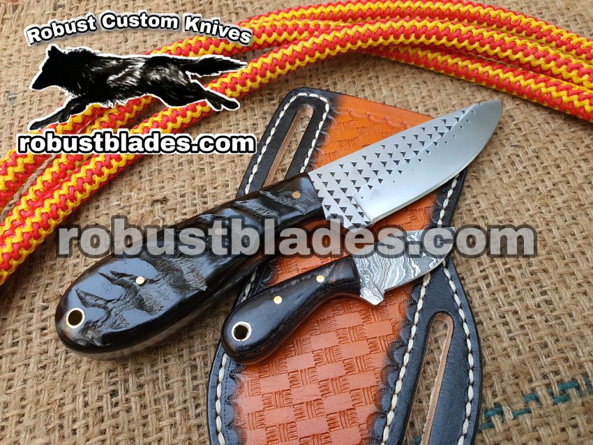 Custom Made Horse Rasp Steel Cowboy and Skinner knives set...