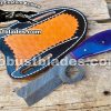 Custom Made Damascus Steel Pistol Cutter Knife...