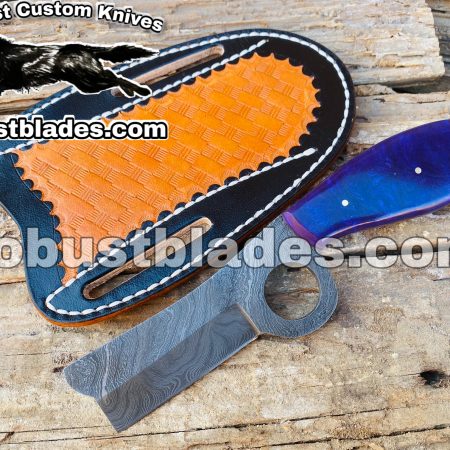 Custom Made 1095 Steel Pistol Cutter Knife...