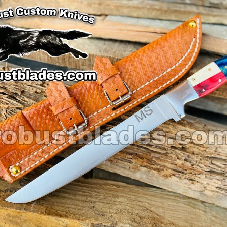 Custom Made Horse Rasp Steel Cowboy And Skinner knife...