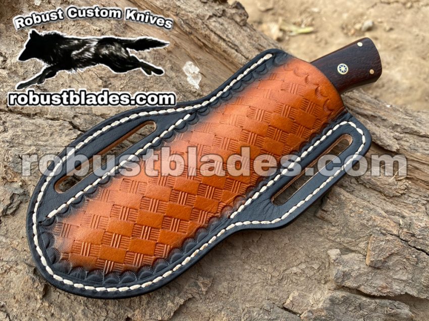 Custom Made Damascus Steel Tracker knife...