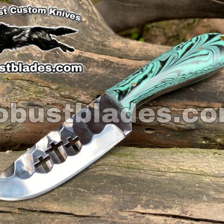 Custom Made Damascus Steel Cowboy and Skinner knife...