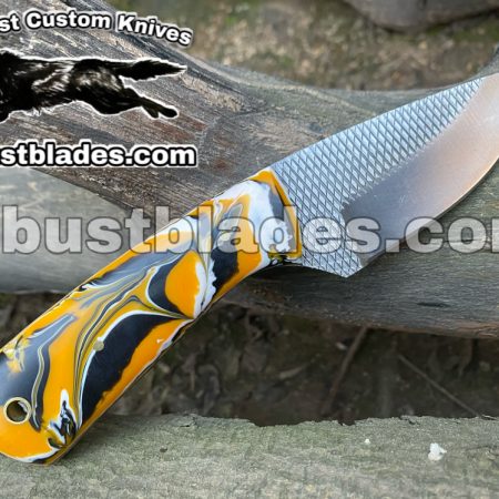 Custom Made Damascus Steel Cowboys and Skinner knife...