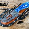 Custom Made Damascus Steel Cowboy and Skinner knife...