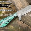 Custom Made Damascus Steel Bull Cutter Knife...