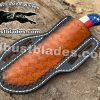 Custom Made Damascus Steel Cowboy and Skinner knife...