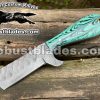 Custom Made Damascus Steel Bull Cutter Knife...