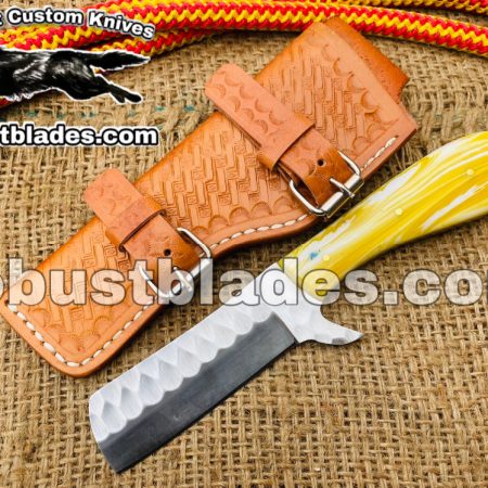 Custom Made 1095 Steel Bull Cutter Knife...