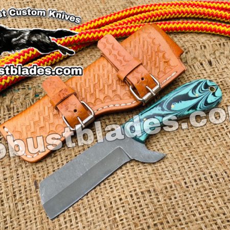 Custom Made 1095 Steel Bull Cutter Knife...