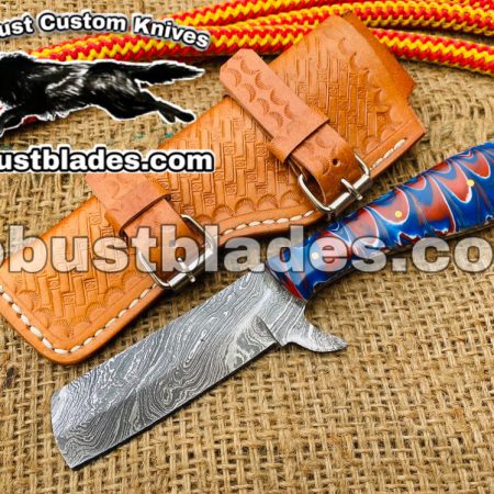 Damascus Steel Bull Cutter Knife...