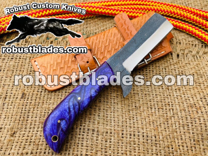 1095 Steel File Stamp Bull Cutter knife...