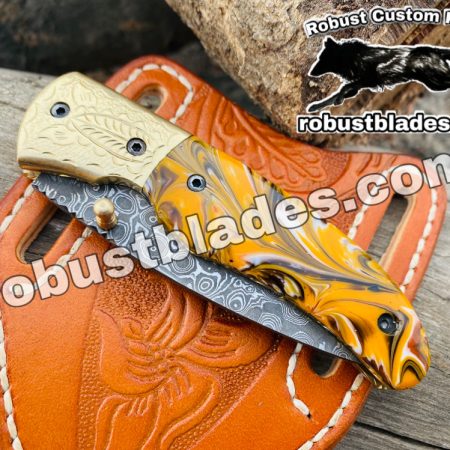 Damascus Steel Folding knife...