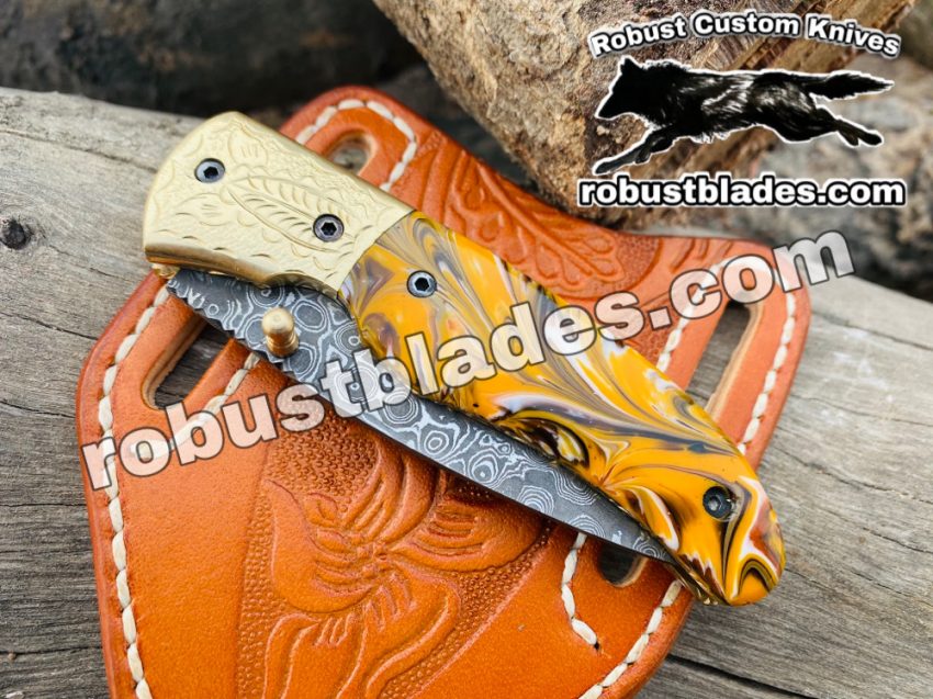 Damascus Steel Folding knife...