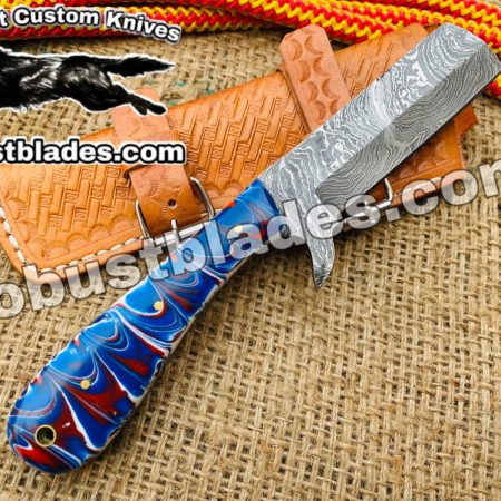 Damascus Steel Bull Cutter Knife...