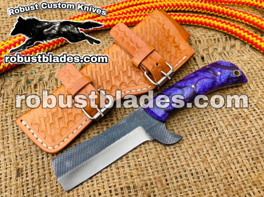 1095 Steel File Stamp Bull Cutter knife...