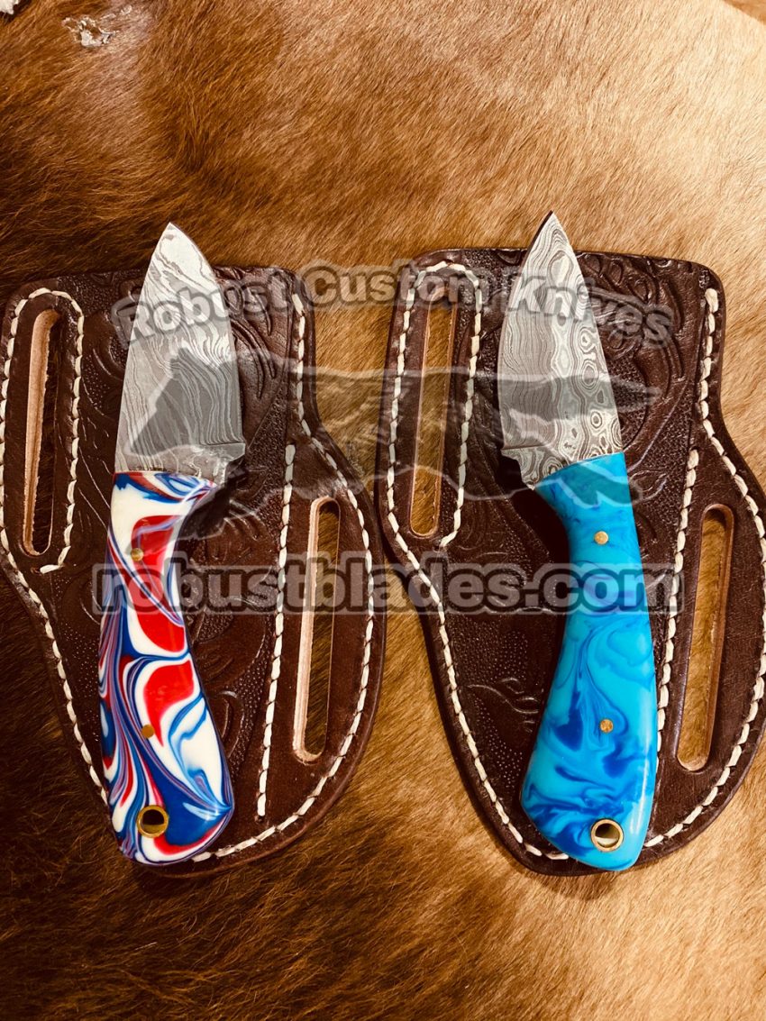 Damascus Steel Cowboy knives set...