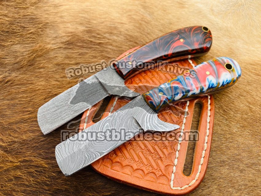 Damascus Steel Bull Cutter knives set…