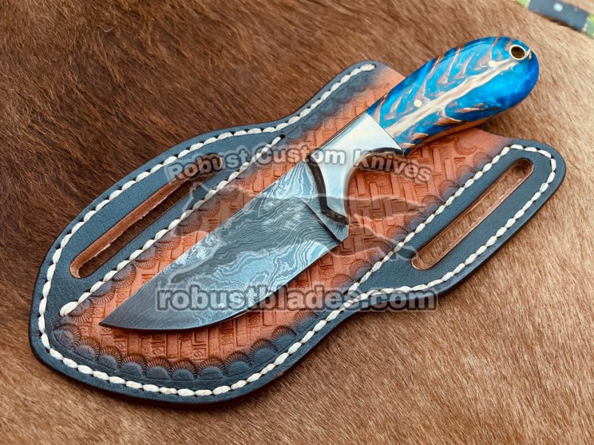 Custom made Damascus Steel Cowboy knife…