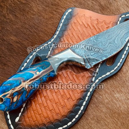 Custom made Damascus Steel Cowboy knife…