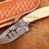 Custom Made Damascus Steel Cowboy knife…