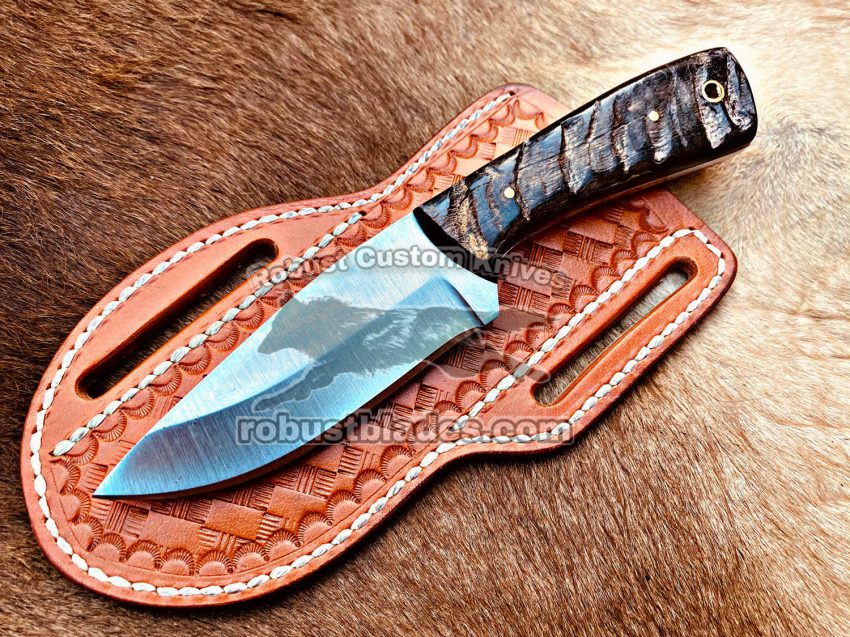 Custom Hand Made High Carbon Steel Full Tang Blade Cowboy knife…