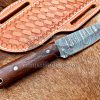 Custom Hand Made Damascus Steel Full Tang Blade Cowboy knife…