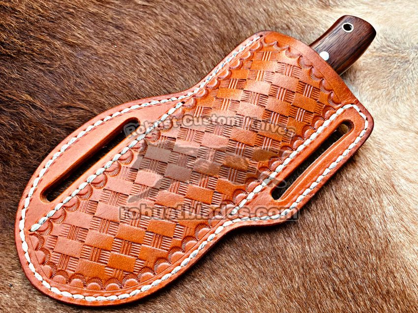 Custom Hand Made Damascus Steel Full Tang Blade Cowboy knife…