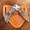 Custom Hand Made Damascus Steel Hawksbill Lineman Pocket knife…