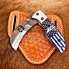 Custom Hand Made 1095 High Carbon Steel Lineman Pocket Knife...