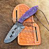 Custom Handmade Damascus Steel Full Tang Blade Hog and Hounds knife…