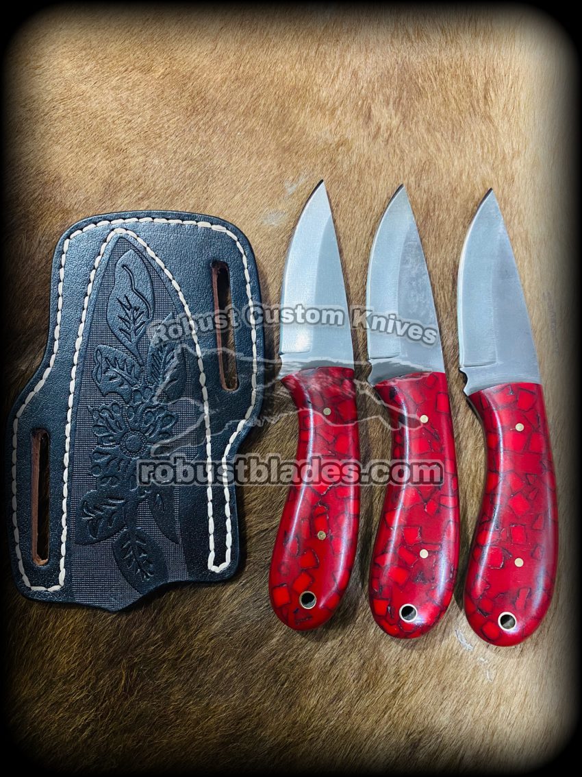 Custom Handmade 1095 Steel Full Tang Blades Cowboy knives set…