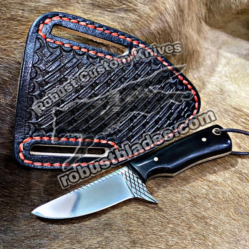 Custom Handmade Rasp Stainless Steel High Carbon Full Tang Blade Cowboy and Skinner knife…