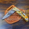 Custom Handmade Damascus Steel Folding knife...