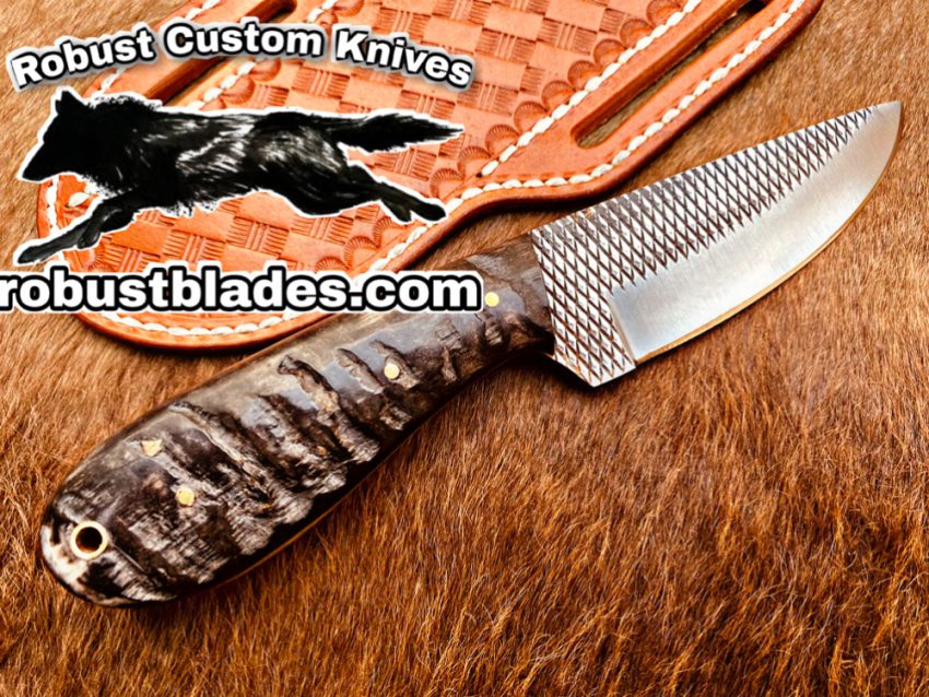 Black Smith Made Of Rasp Steel Full Tang Blade Cowboy knife…