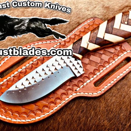 Black Smith Cowboy And Skinner knife. Made Of Horse Rasp Stainless Steel…