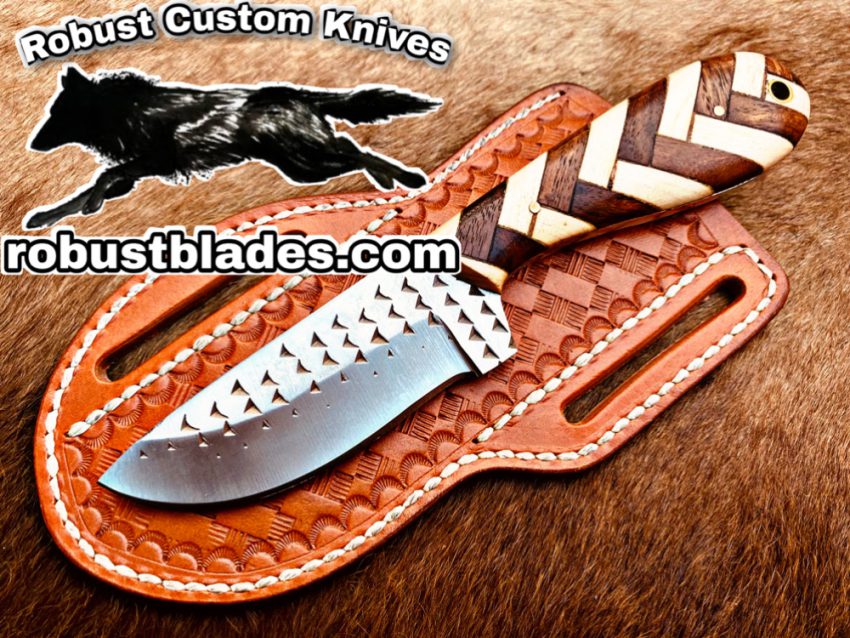 Black Smith Cowboy And Skinner knife. Made Of Horse Rasp Stainless Steel…