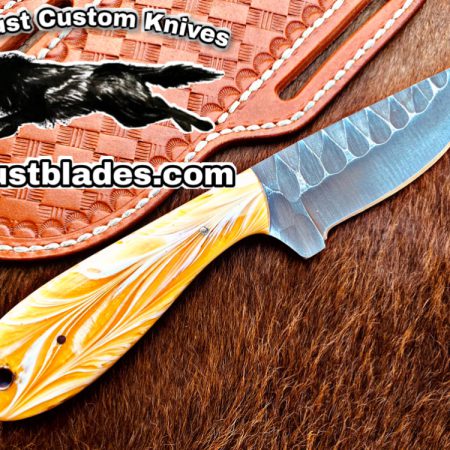 Black Smith Cowboy and Skinner knife. Made Of 1095 High Carbon Steel.