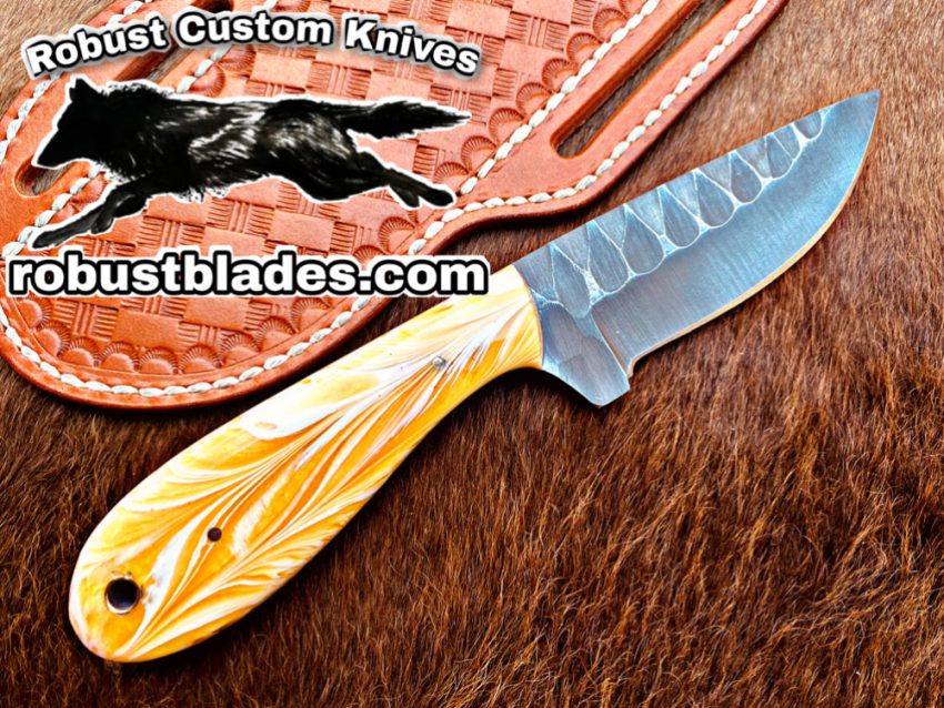 Black Smith Cowboy and Skinner knife. Made Of 1095 High Carbon Steel.