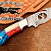 Black Smith Made Of Cowboy And Skinner Knife With Damascus Steel…