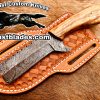 Black Smith Made Of Damascus Steel Full Tang Blade Bull Cutter Knife…