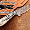 Black Smith Made Of Cowboy And Skinner Knife With Damascus Steel…