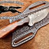 Black Smith Made Of Cowboy And Skinner Knife With Damascus Steel…