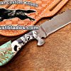 Black Smith Made Of Damascus Steel Full Tang Blade Bull Cutter Knife…