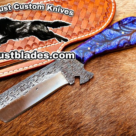 Black Smith Made Of 1095 High Carbon Steel Full Tang Blade Bull Cutter knife…